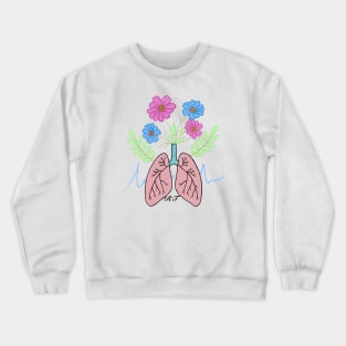 RT Floral Lungs Crewneck Sweatshirt